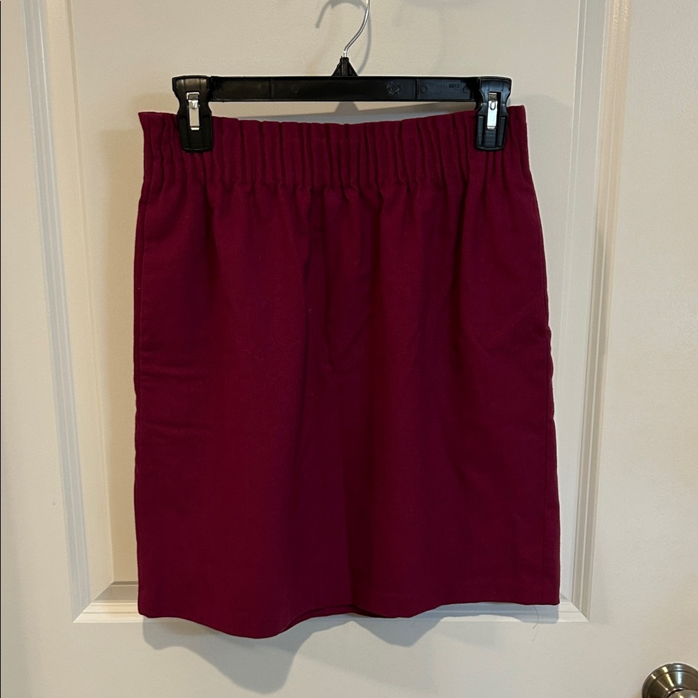 Fuchsia Elastic Waist Skirt